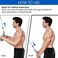ULTIMAX V Shaped Bar Cable Attachment, Cable Machine Attachment Double for Gym 360&deg; Steel Swivel Non Slip and Durable Handle- Chrome