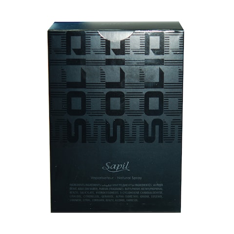 Sapil Solid Black Deo Eau De Toilette Clear 100ml