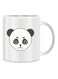 Giftex Funny Face Design With Panda Mug White/Black/Grey 11Ounce