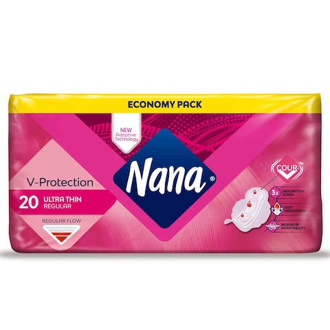 Nana Women Pads Economy Pack Ultra Thin Regular 20 Pads