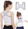 Posture Corrector with Smart Posture Trainer Sensor Vibration Reminder - Adjustable Upper Back Brace Straightener For Clavicle Support,Spinal Alignment Humpback For Men Women Kids(Size:L,Color:Gray)