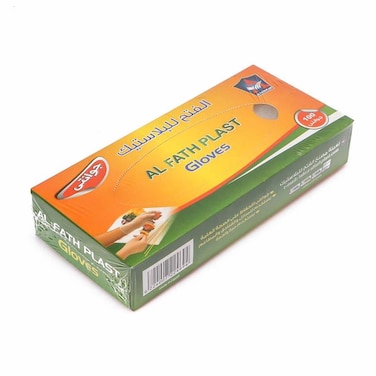 الفتح قفازات بلاستيكية - 100 جوانتي