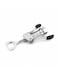Wing Style Wine/Champagne Bottle Corkscrew Opener With Built In Bottle Opener