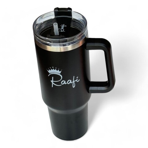 Raafi Savor 2.0 Tumbler 40oz With Handle Travel Mug Straw Covers Cup With Lid Insulated Quencher Stainless Steel Water Iced Tea Coffee Mug