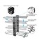 Pot Rack Organizers, 8 Tiers Pots and Pans Organizer, Adjustable Pot Lid Holders &amp; Pan Rack for Kitchen Counter and Cabinet, Lid Organizer for Pots and Pans