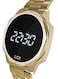 Upwatch Stainless Steel Digital Unisex Watch - 42 mm - Gold