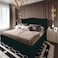 In House Al Dimashqi Linen Bed Frame - Queen - 200x140cm - Dark Green