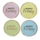 Pastel 'Happy Birthday' Paper Plates 8/Pack
