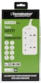 Terminator Brand UK Socket Power Extension With Individual Switches - 2way 3M