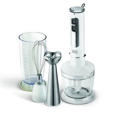 Black &amp; Decker Hand Blender SB4000-B5, 500 ml, 400 W, Strong Stainless Steel Stem, White