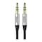 Baseus CAM30-BS1 AUX Cable - 1 Meter - Silver/ Black