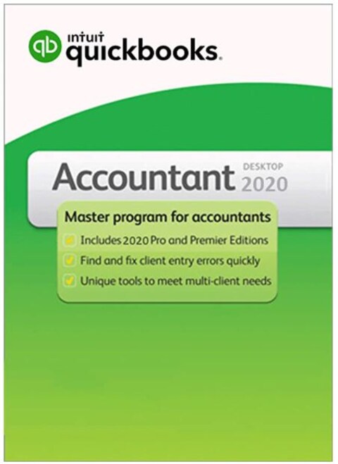 Intuit QuickBooks Premier Accountant UK Edition 2020 - 2 User (VAT Compliant),  Activation Key, Digital Download, QBACC2020UK2U