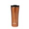 Any Morning Travel Mug, Stainless Steel Coffee Tumbler, Modern Travel Coffee Cup for Hot and Cold Beverage, Leakproof and Spillproof, 15 oz, Copper Colored