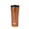 Any Morning Travel Mug, Stainless Steel Coffee Tumbler, Modern Travel Coffee Cup for Hot and Cold Beverage, Leakproof and Spillproof, 15 oz, Copper Colored
