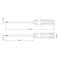 TRAMONTINA X TIP SCREWDRIVE 3/16X4