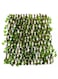 Generic Expandable Wicker Fence With Faux Plants Green/Brown 1.20Meter