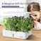 iDoo 12Pods Hydroponics Growing System, Indoor Herb Garden With Led Grow Light, Built-In Fan, Automatic Timer, Smart Garden Germination Kit, Adjustable Height Up To 11.3" For Home &amp; Office - White