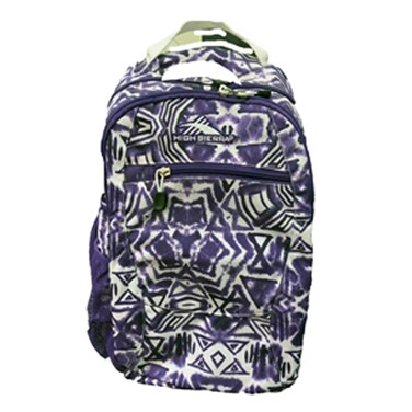 High Sierra Backpack Purple And White