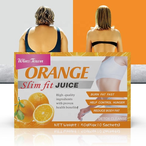 Winstown Orange Slim Fit Juice 10 PCS