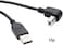 High Speed USB 2.0 Printer Cable Type A Male to Type B Male Right Angle 90 Degree 1.5m 5ft
