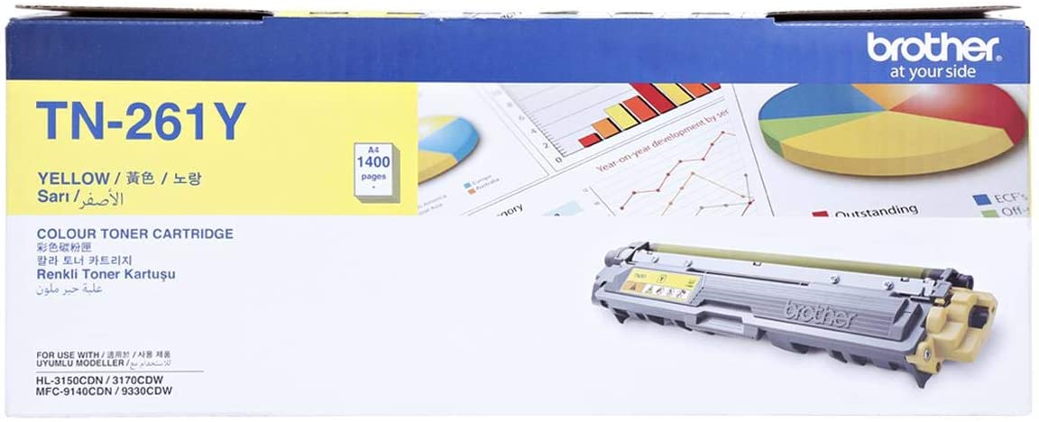 Brother Toner Cartridge - Tn-261Y, Yellow