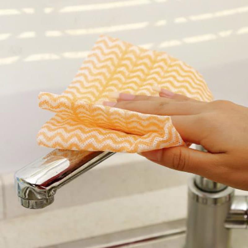 Marrkhor Non-Woven Disposable Dishcloth Multifunctional Cleaning Towel Breakpoint Disposable Dishwashing Towel Multicolour