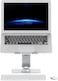 Upergo AP-2VS Aluminum Height Adjustable Laptop Stand For Upto 11&quot; - 17&quot; Laptops, Silver