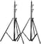 Coopic 2Pcs L280 280cm/2.8m Heavy Duty Aluminum Alloy Photo Studio Light Stand With 1/4" Screw For Strobe Lights, Studio Kits, Flash, LED Video Light, Softbox, Reflectors, Umbrella.