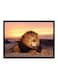 Spoil Your Wall Lion Poster With Frame Brown/Yellow/Blue 55x40cm