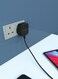 Powerology Wall Charger Dual Port Ultra-Compact Quick Charging USB-A - Black