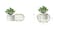 Aiwanto Flower vase Artificial Flowers With Vase  Decoration Home Decor Piece Tabletop Decoration(2Pcs)