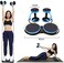ULTIMAX Multi Revoflex Abdominal Multifunctional Abdominal Trainer Ab Wheel Roller Gym Fitness Exercises Equipment Pull Rope with Resistance Bands- Assorted Color