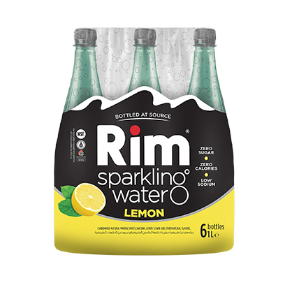 Rim Lemon Sparkling Water 1L X Pack Of 6