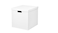 Storage box with lid, white32x35x32 cm
