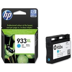 HP 933Xl Cyan Ink Cartridge, Cn054Ae