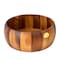 BILLI Acacia Wood Round Serving Bowl for Fruits or Salads, Large Single Bowl, DIA 24 X 10H cm