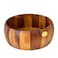 BILLI Acacia Wood Round Serving Bowl for Fruits or Salads, Large Single Bowl, DIA 24 X 10H cm