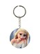 Double Sided Cartoon Printed Keychain
