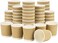 Yesocea [50 Cups] 4 oz. Kraft Disposable Coffee Cups - Triple Wall Ripple Hot Paper Cups for Tea, Drinks To-Go