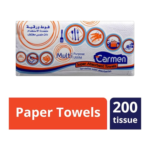 Carmen Multi-Purpose Paper Towels - 200 Towels