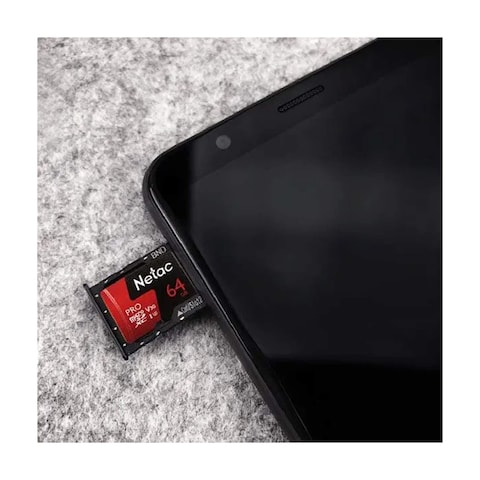 Netac  P500 Extreme Pro Micro SDHC Memory Card - 64GB - Black