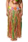 Hawaiian Hula Skirt Multi-Coloured With Flowers Ealasticate