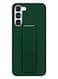 Samsung Galaxy S23 Grip Case Magnetic Kickstand Cover with Foldable Hand Strap Green