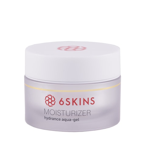 6SKINS&reg; Aqua Gel Moisturizer Face with 2% Niacinamide and Ceramides, Daily Facial Korean Moisturizer for Plumping Skin, Strengthen Barrier and Intense Hydration for Glowing Skin, Non-Greasy 50ML