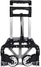 Showay Folding Hand Truck 180 Lb Capacity Heavy-Duty Luggage Trolley Cart With Telescoping Handle And Rubber Wheels, Black,