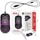 HXSJ A904 Wired Gaming Mouse Honeycomb Hollow 8000dpi A199 Chip Ergonomic RGB Backlit Gaming Mouse For Desktop Computer Laptop Pc
