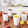 Vsell24 500Pc Disposable Drinking Paper Cup Hot/Cold Coffee Water Juice Cups For Home And Offices White 12Oz