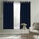 In House Velvet Curtains - Dark Blue - 200x140 cm