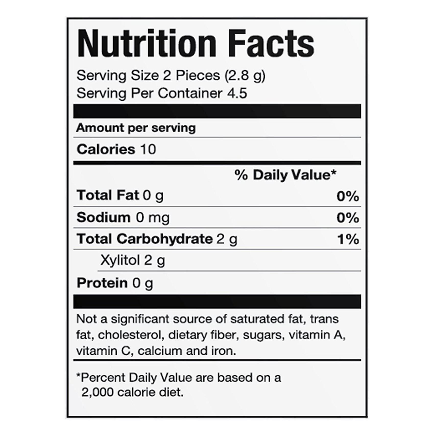 Pur Gultan Free Sugar Free Gum Cinnamon 9 Pieces product thumbnail 3