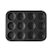 RK Non Stick Muffin Tray Baking Pan Cupcake Pan 12 Cups RNTP05 Black